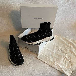 Balenciaga Black Speed Trainers